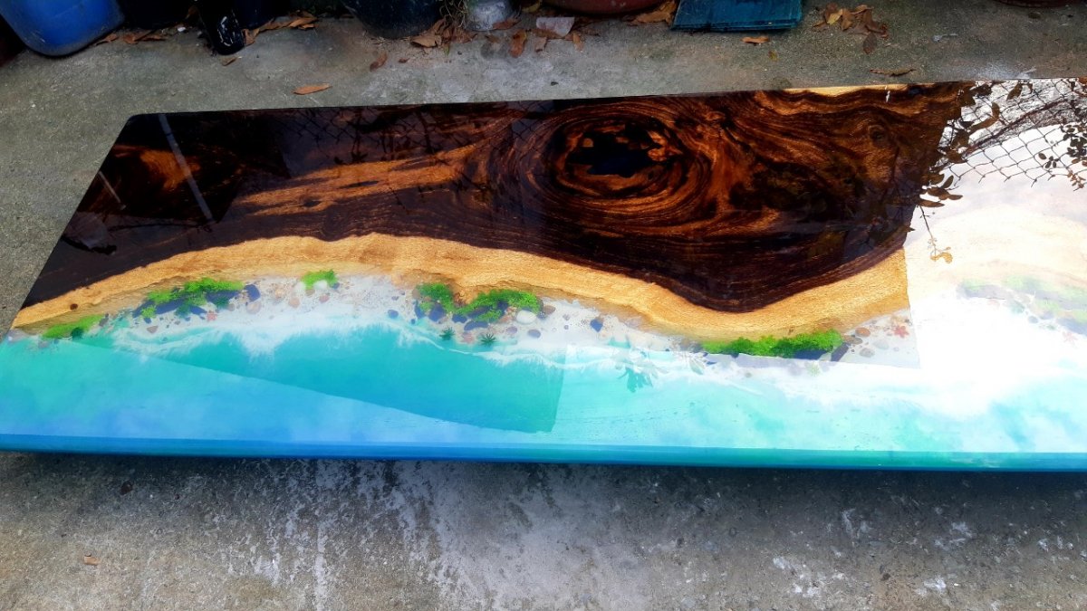 Bàn ăn epoxy kiểu bãi biển 23021 ban-an-epoxy-kieu-bai-bien-23021